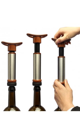 Wine Preserver Weinpumpe Mit 6 Wine Vacuum Stopper Wine Saver Vacuum Pump Und Wine Stopper Set Zum Entfernen Von Luft Und Vakuum Seal Open Wine - B07GJNNV7GT