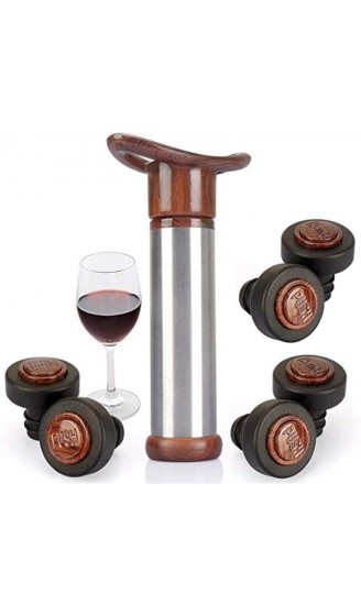 Wine Preserver Weinpumpe Mit 6 Wine Vacuum Stopper Wine Saver Vacuum Pump Und Wine Stopper Set Zum Entfernen Von Luft Und Vakuum Seal Open Wine - B07GJNNV7GT