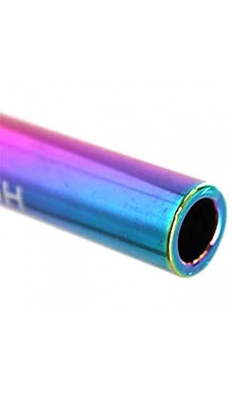 CHAMP HIGH Metall Pur Pfeife Rainbow mit Grinder & Siebe Schwarz Klein - B08712WGB5A