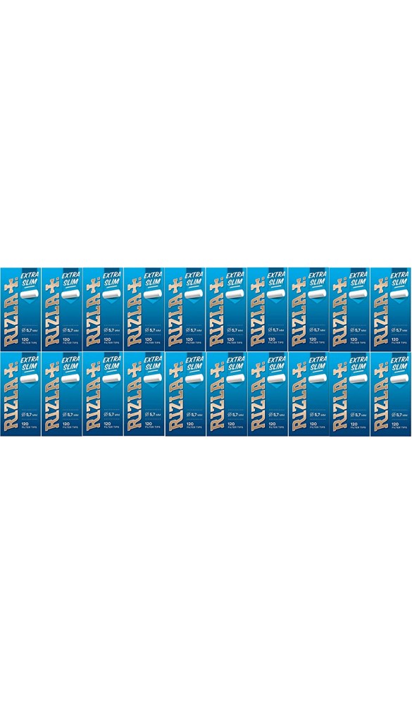 RIZLA Filtersticks Extra Slim 5,7 mm Durchmesser 120 Filter pro Packung 1 Box 20 Packungen - B08GC3KSLHE
