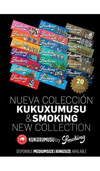 Smoking Kukuxumusu Papers Longpapers Blättchen mit Motiven Bedruckt 10 Booklets - B07BL34X286