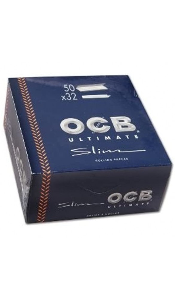 Zigarettenpapier OCB Ultimate Slim 50 Heftchen à 32 Blättchen - B072SWDRP89