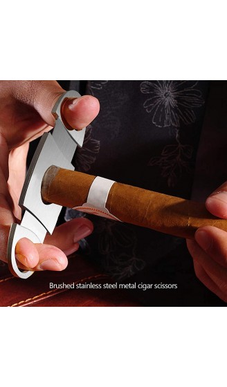 Zigarren Set Zigarrencutter Zigarrenhülse Edelstahl Doppelklingen Zigarrenabschneider Tragbar Zigarren Tube für Reise Unterwegs - B08GHSDLM4J
