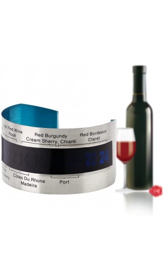 DIYWORK Weinkorkenzieher und Weinflaschenthermometer Glaskorkenentferner Armbandtyp Rotweintemperatursensor Bar Tool Gelb - B09FXH9CXVI
