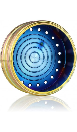 Mata Leon Kohleaufsatz Rainbow mit Cuts für Phunnel | Edelstahl HMD Hookah Device Smokebox - B09SZLWYWJG