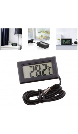 Mini Luftfeuchtigkeitssonde Temperatur Messgeräte Digital LCD-Thermometer für Kühlschrank-Fischtank - B09VKBRHZMN