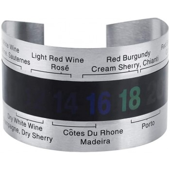 Raguso Weinthermometer Edelstahluhren Form Weinthermometer mit LCD-Digitalanzeige für Restaurant Hotel Winery Weinkeller - B08HHW9XSR4